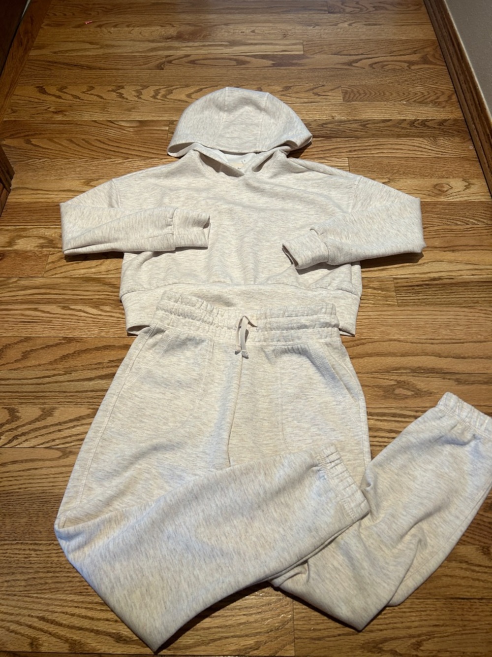 90 Degree By Reflex Kids Matching Set in Light Heather Gray